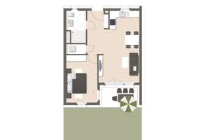 BESICHTIGUNG, Sonntag 11-13 Uhr - Schöne 2-Zimmer Wohnung im EG mit Garten! (06)