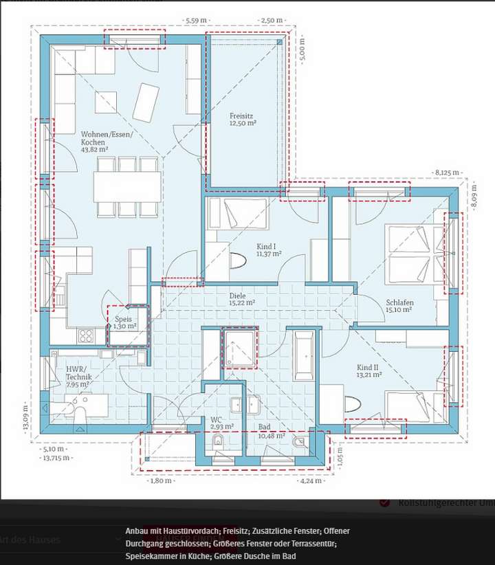 Grundriss Variante 3