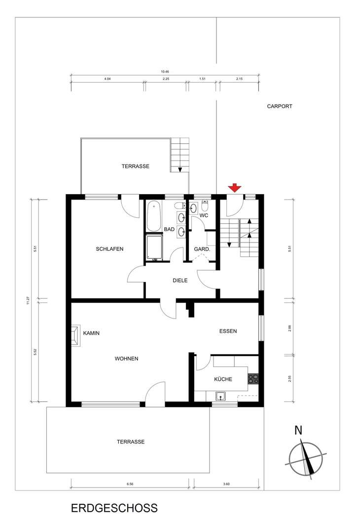 Grundriss 2D EG