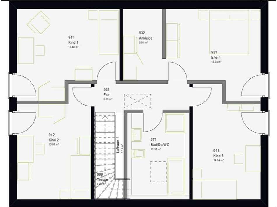 Grundriss Dachgeschoss