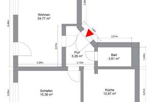 HH-Eppendorf | attraktive Wohnung | modernisiert | 2 Zimmer | 62 m² | Gartennutzung – Die vollständige Adresse der Immobilie erhältst du vom Anbieter., 20251 Hoheluft-Ost, Hamburg – Vorschaubild 7