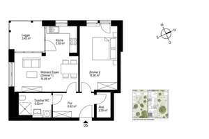 Kompakte Wohnung mit hoher Lebensqualität – 79115 Haslach-Gartenstadt, Freiburg im Breisgau – Vorschaubild 9