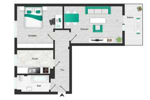 * * *ERSTBEZUG nach Instandsetzung - Wunderschöne Wohnung in BELIEBTER Wohnanlage* * * – Kirchhoffstraße 13, 9117 Siegmar, Chemnitz – Vorschaubild 2