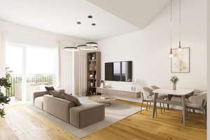 2-Zimmer Dachgeschoss Neubauwohnung in Wersten mit Balkon