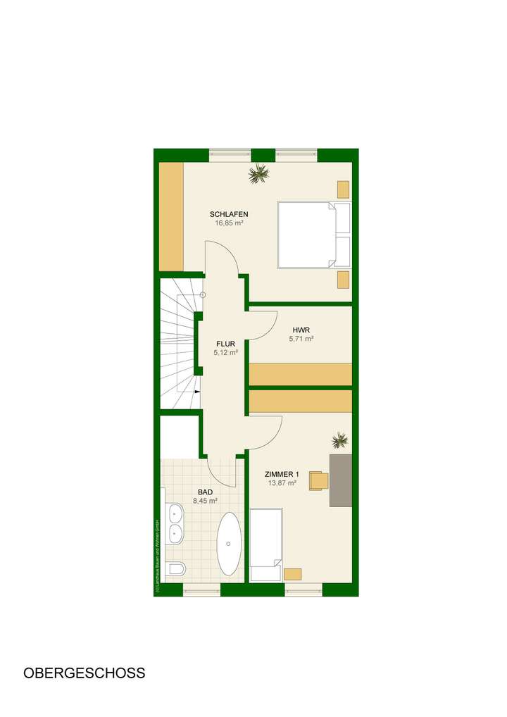 Grundrisse OG Mittelhaus