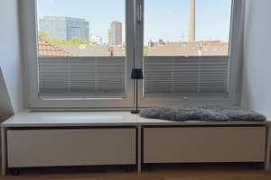 Maisonette mit großer Dachterrasse, Loggia und Rheinturmblick in Düsseldorf-Unterbilk