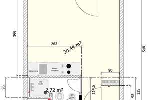 Moderne & frisch sanierte 1-Zimmer-Wohnung: hell, sonniger Balkon + schöner Ausblick ins Grüne – Washingtonweg 1A, 30519 Mittelfeld, Hannover – Vorschaubild 9