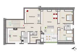 Individuelle, großzügige 5-Zimmer-Dachterrassenwohnung mit Kamin nahe Westpark- mit Potenzial! – Die vollständige Adresse der Immobilie erhältst du vom Anbieter., 80686 Land in Sonne, München – Vorschaubild 16