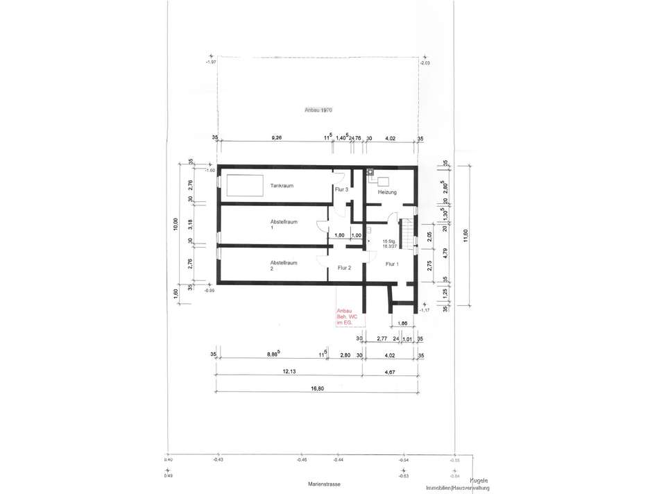 Grundriss Untergeschoss