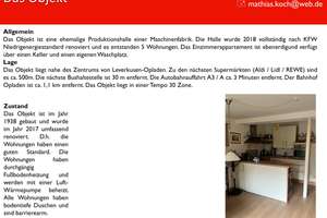 Kompakt wohnen in Opladen: 1-Zimmer-Apartment mit Stellplatz – 51379 Opladen, Leverkusen – Vorschaubild 3