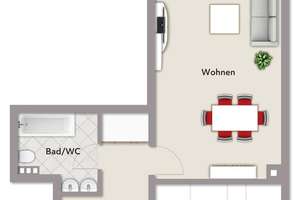 Vermietete 2-Zimmer-Wohnung mit Balkon in gefragter Lage von Nürnberg-Mögeldorf – Die vollständige Adresse der Immobilie erhältst du vom Anbieter., 90480 Schmausenbuckstraße, Nürnberg – Vorschaubild 8