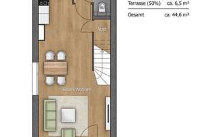 3 Zimmer, Reihenhaus 85 Quadratmeter, Terrasse im Grünen – Alter Sportplatz 4a, 38448 Heiligendorf, Wolfsburg – Vorschaubild 9