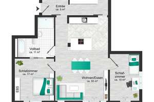 Neuwertige, stilvolle Gartenwohnung in Uhlenhorst! – Die vollständige Adresse der Immobilie erhältst du vom Anbieter., 22085 Uhlenhorst, Hamburg – Vorschaubild 14