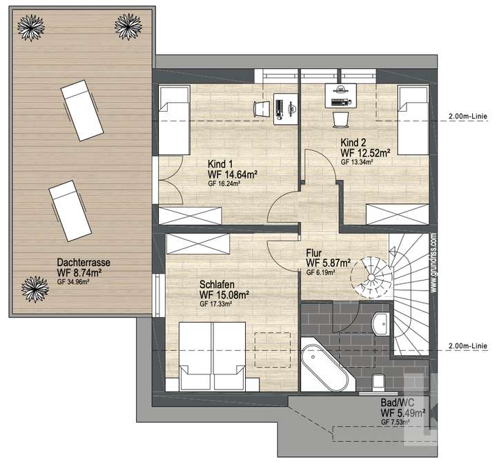 Grundriss Obergeschoss