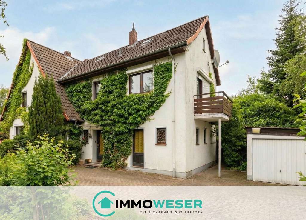 Immobilie in Weyhe - Sanierungsobjekt trifft Neubauchance – flexibel nutzbares Südgrundstück - Bild 1