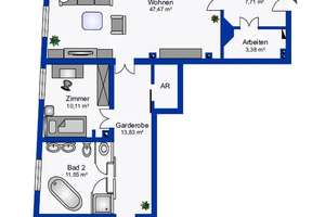 Großzügige Vier-Zimmer-Wohnung im Kollwitzkiez – Die vollständige Adresse der Immobilie erhältst du vom Anbieter., 10405 Prenzlauer Berg, Berlin – Vorschaubild 3
