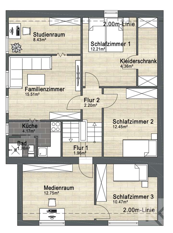 Grundriss OG