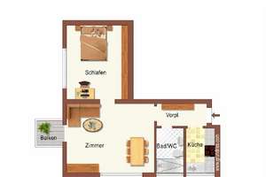 Helle, möblierte 2-Zimmer-Wohnung mit Balkon und Stellplatz in Stuttgart-Bad Cannstatt - frei ab 01. – Obere Waiblinger Straße 112-114, 70372 Schmidener Vorstadt, Stuttgart – Vorschaubild 12