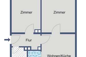 Geräumige 2-Zimmer-Wohnung in Kassel-Oberzwehren – Kronenackerstraße 26, 34132 Oberzwehren, Kassel – Vorschaubild 5