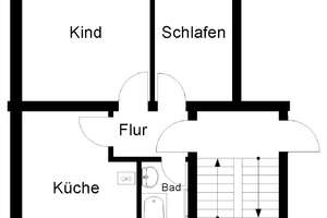 kleine 2-Zimmer-Wohnung im Zooviertel – Siegfriedstr. 85, 42117 Elberfeld West, Wuppertal – Vorschaubild 2