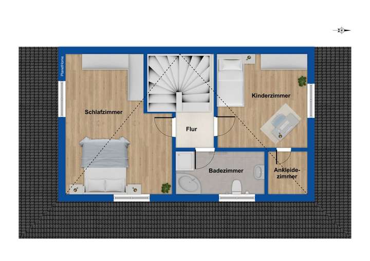Grundriss Dachgeschoss