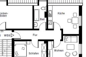 Charmante 2,5-Zimmer-Dachgeschosswohnung in attraktiver Lage von Gelsenkirchen-Buer – Mühlenstr 120, 45896 Hassel, Gelsenkirchen – Vorschaubild 9