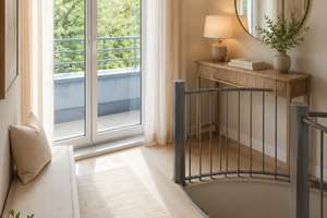 Besondere 4-Zimmer-Maisonettewohnung mit 4 Balkonen & Tiefgarage in Fürth – Nähe Wiesengrund – Die vollständige Adresse der Immobilie erhältst du vom Anbieter., 90762 Stadtpark, Stadtgrenze, Fürth – Vorschaubild 19