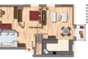 Stadtnah in Eisingen: bezugsfreie Maisonettewohnung mit Studio, Balkon, Gartenanteil & Carport! – Merowingerstraße 29, 97249 Eisingen – Vorschaubild 20