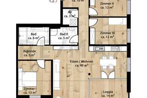 Nachhaltige Familienwohnung in der "Stadtpark Residenz" – Die vollständige Adresse der Immobilie erhältst du vom Anbieter., 9120 Kapellenberg, Chemnitz – Vorschaubild 9