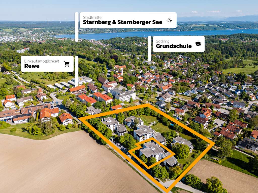 Immobilie in Starnberg - ❖ Deine Outdoor-Sommer-Oase auf der Loggia ❖ Vermietete Hochparterre-Wohnung (ruhige Ortsrandlage) - Bild 1