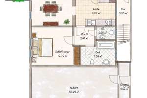 Glücksgriff für Familien und Schrauber. 
8 Zimmer auf 149 m². Plus 251 m² Fläche.
2 große Garagen. – Die vollständige Adresse der Immobilie erhältst du vom Anbieter., 72636 Frickenhausen – Vorschaubild 42