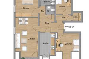 Renovierungsbedürftige 4 Zi Wohnung mit Balkon und Keller - Im Heisterholz - Essen Karnap – Heisterholz 52, 45329 Karnap, Essen – Vorschaubild 17