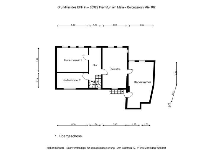 Grundriss 1 Obergeschoss