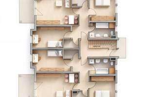 Gepflegtes MFH mit 6 Einheiten, Tiefgarage, Gas-Zentralheizung 2020, gute Bausubstanz – Die vollständige Adresse der Immobilie erhältst du vom Anbieter., 86199 Göggingen-Süd, Augsburg – Vorschaubild 12