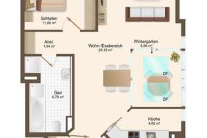 3 Zi. Wohnung in Bad Abbach – Die vollständige Adresse der Immobilie erhältst du vom Anbieter., 93077 Bad Abbach – Vorschaubild 9