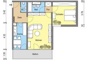 Top 2 Zimmer Wohnung in Stadt Nähe – Am Taubertsberg 4, 55122 Hartenberg-Münchfeld, Mainz – Vorschaubild 2