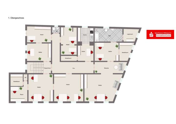 Grundriss 1. Obergeschoss