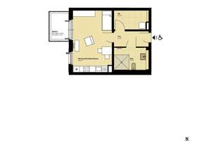 BOTHFELD-HERZKAMP | renovierte 1-Zimmer Wohnung mit Balkon  – Grünspechtwiese  8, 30657 Bothfeld, Hannover – Vorschaubild 7
