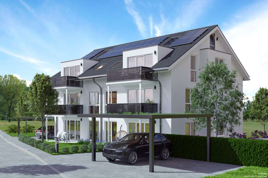 KfW 40 QNG Neubau: 4-Zimmerwohnung in Sindelfingen mit sonniger Terrasse
