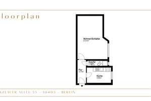 Quiet, spacious south facing Studio between the Kollwitzkiez & Winsviertel. Empty & available ! – Prenzlauer Allee 35, 10405 Prenzlauer Berg, Berlin – Vorschaubild 11