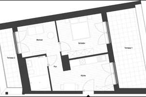 Sanierte 2-Zimmer Wohnung in Flingerns Herzstück (WE 1.46) | mit EBK und 2 Terrassen! – 40233 Flingern Nord, Düsseldorf – Vorschaubild 2