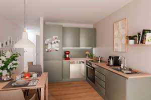 Barrierefreie Eigentumswohnung mit Südbalkon und großer Wohnküche mit elektr. Rollläden – Lilli-Marx-Str. 38, 40597 Benrath, Düsseldorf – Vorschaubild 3