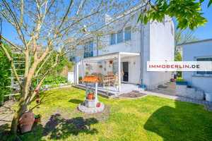 IMMOBERLIN.DE - Elegantes Townhouse mit Südwestgarten + -terrasse in familienfreundlicher Lage – Berlin – Vorschaubild 1