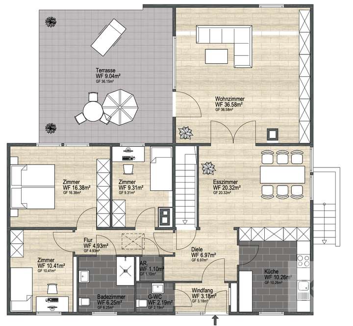 Grundriss Erdgeschoss