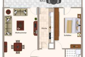 Über den Dächern von München – großzügige 2-Zimmer-Wohnung mit Alpenblick – Die vollständige Adresse der Immobilie erhältst du vom Anbieter., 81477 Solln, München – Vorschaubild 10