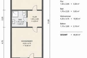 Behagliche 2-Zimmer Wohnung mit Balkon in Hagen Boelerheide – Die vollständige Adresse der Immobilie erhältst du vom Anbieter., 58099 Boele, Hagen – Vorschaubild 24