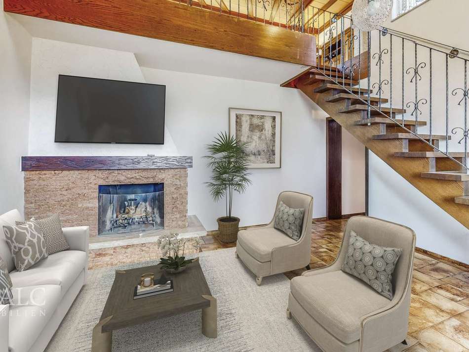 Visualisierung: Kaminzimmer