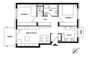 Wohnen zwischen Himmel und Reben - 3-Zimmer-Wohnung mit Balkon in ruhiger Lage – Die vollständige Adresse der Immobilie erhältst du vom Anbieter., 70376 Burgholzhof, Stuttgart – Vorschaubild 10