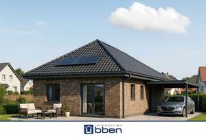 Neubau: Freistehender Bungalow mit Carport in Münkeboe! – Die vollständige Adresse der Immobilie erhältst du vom Anbieter., 26624 Südbrookmerland – Vorschaubild 1