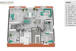 Geräumig & Leerstehend | 4 Zi.-Dachgeschoss-Wohnung+Dachterrasse | ruhiger Lage Enkheim nähe U-Bahn